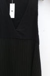 Marc le bihan double stitching long skirt 2180 black